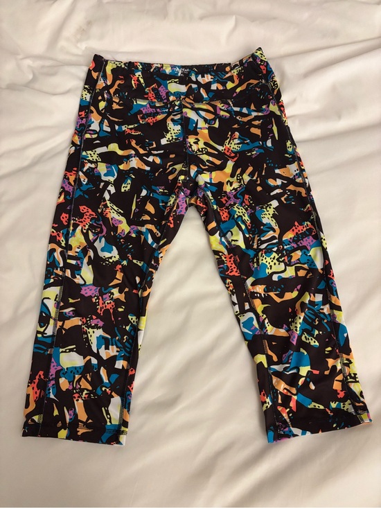 tek gear Pants - Workout Capri Leggings Tek Gear XXL Abstract Print Side Pockets